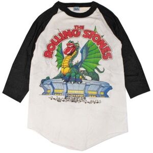 Vintage 1981 The Knits Rolling Stones Baseball Raglan Band Tee Phoenix